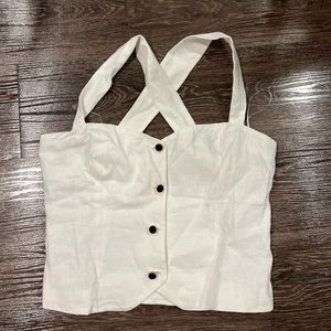 Reformation linen blouse